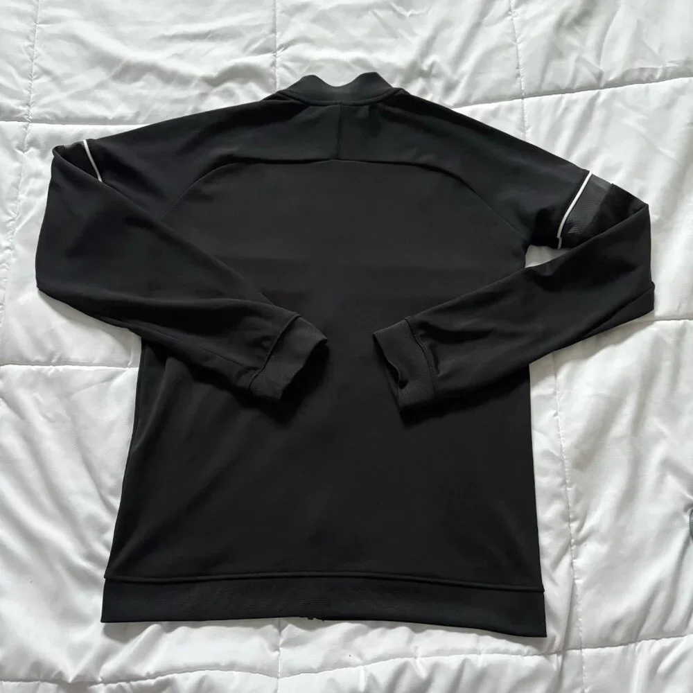 Nike Dri-Fit Long Sleeve Full Zip Jacket Womens Size Large Black Breathable - Picture 8 of 8